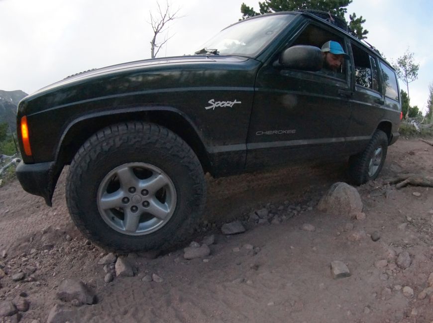 Medano Pass Great Sand Dunes Colorado primative road in a Jeep XJ Cherokee 4x4