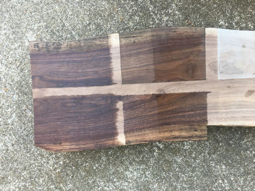 Walnut & Oak finish comparison: Boiled linseed oil (BLO) vs. Tru-Oil, plus  rottenstone grain filler