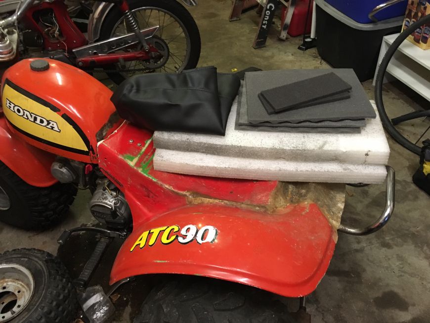 homemade motorcycle atv dirtbike seat