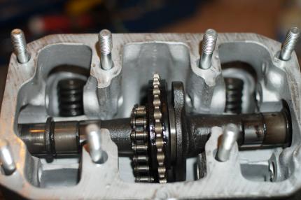 The correct way to install the cam chain on a CB200 CL200 Honda motorcycle