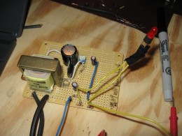 DIY power supply circuit board for guitar effect pedals and stomp boxes