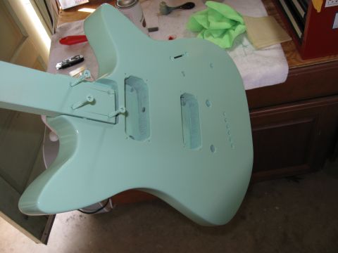 painted guitar body