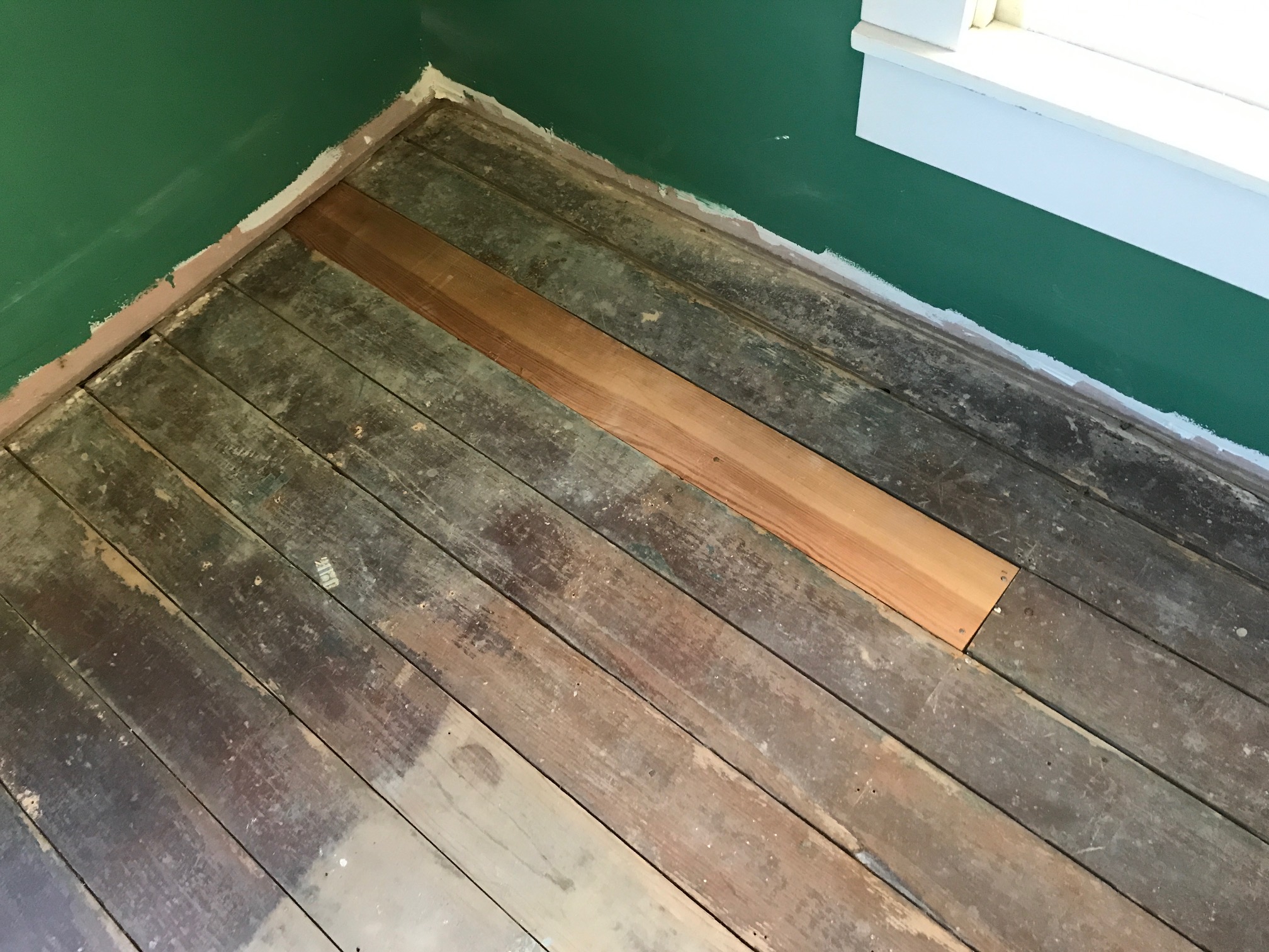 Antique Douglas Fir Floorboards, Refinishing Old Hardwood Floors With Gaps