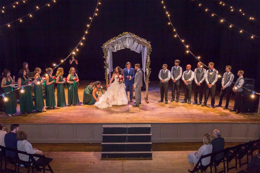 Wedding at Liberty Hall Lawrence Kansas
